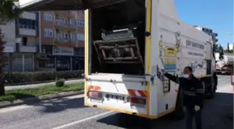 Bergama'da 5 bin çöp konteynırına otomatik yıkama ve dezenfekte