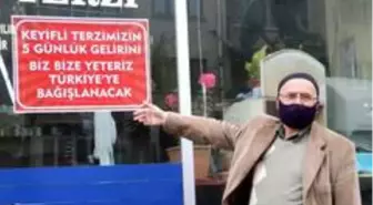 64 yaşındaki terzi, 5 günlük gelirini bağışlayacak