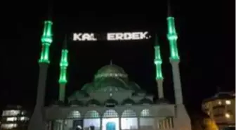 Erdeklilere mahya ile 'Evde Kal' çağrısı