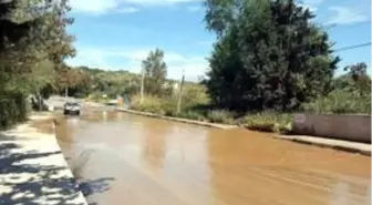 Bodrum'da içme suyu isale hattında patlama