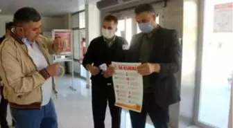 Derebucak'ta esnaflar ve kamu kurumlarına ücretsiz maske dağıtıldı