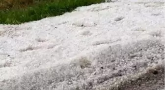 Hayrabolu'da sağanak ve dolu, tarım alanlarına zarar verdi