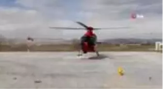 Ambulans helikopter onun için havalandı
