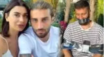 Ebru Şancı, futbolcu eşi Alpaslan Öztürk'ü sandalyeye bantladı!