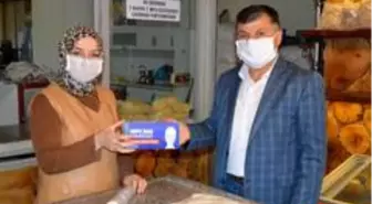 Havza'da yufka ve tatlıcılara maske