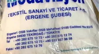 Edirne'de bir fabrika üniversite hastanesine maske ve üniforma bağışladı