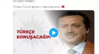 Cumhurbaşkanı Erdoğan'dan 'Türk Dil Bayramı' paylaşımı