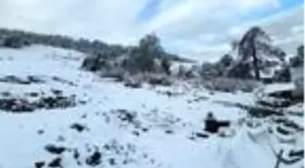 Amasya'da yaylalar beyaza büründü