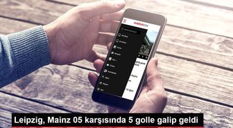 Leipzig, Mainz 05 karşısında 5 golle galip geldi