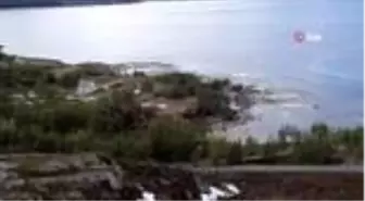 Norveç'te toprak kayması sırasında 8 ev sürüklenerek suya gömüldü