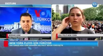 New York Beyaz Polis'in Öldürdüğü G. Floyd İçin Yürüyor