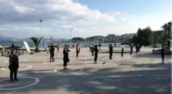 Aydın'da sosyal mesafeli sabah sporları büyük ilgi görüyor