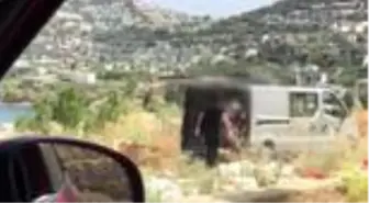 Boş araziye hafriyat döken iki kişiye para cezası