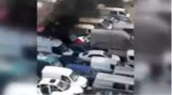 Kartal'da yediemin otoparkında yangın (2)