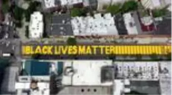 Brooklyn'de bir sokağa 'Black Lives Matter' yazıldı - NEW