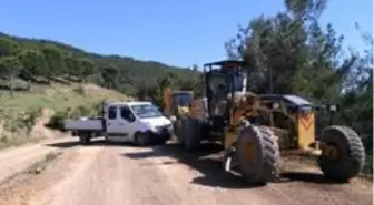 Burhaniye'de yayla yollarına onarım