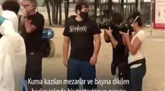 Dünyaca Ünlü Copacabana Plajında Mezarlıklı Protesto