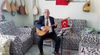 Eskişehirli Ozan Arif Çayır, koronavirüsten korunmak için 'maske takmayı' sazına taşıdı