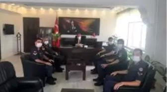 Jandarma Komutanı Sökmen'den Kaymakam Öztürk'e ziyaret