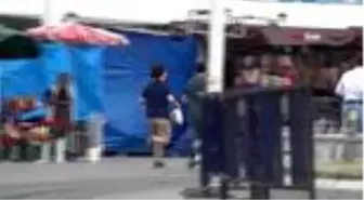 Taksim'de yağış başladı
