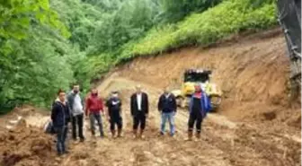 Su bölgesine ulaşmak için yol çalışması başladı