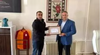 Şenkaya Belediyesine teşekkür belgesi