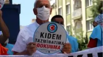 Aydın'da sendikalardan 'Kıdem tazminatına dokunma' eylemi