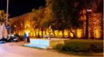 Tarihi Öküz Mehmet Paşa Kervansarayı'nın cephe aydınlatması yenilendi