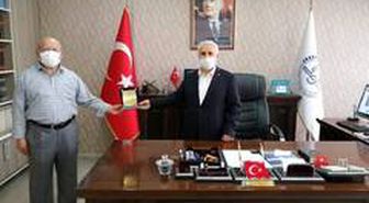 Patnos İlçe Müftüsü Kocatürk'ten İl Müftüsü Topçu'ya veda ziyareti