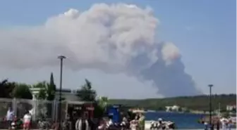 Gelibolu yarımadasında orman yangını