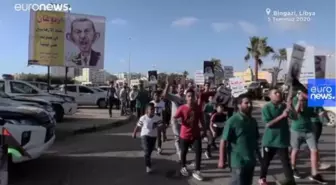 Libya'nın Bingazi kentinde düzenlenen gösteride Türkiye protesto edildi