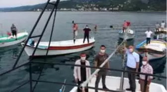 Giresun'un Görele ilçesinde vatandaşlardan kafes balıkçılığına tepki