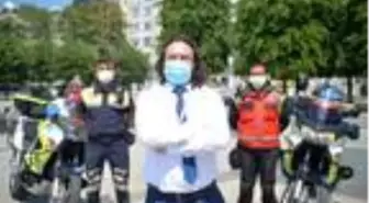 İstanbul'un trafiğinde acil hastalara ulaşmak için ambulans motosikletler devrede