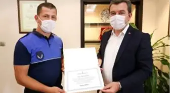 Başkan Koştu'dan dedektif gibi çalışan zabıtaya ödül