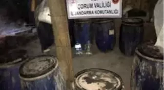 Çorum'da kaçak içki operasyonu