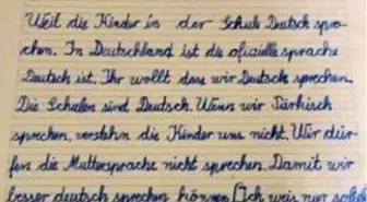 Almanya'da teneffüste Türkçe konuşan öğrencilere ceza
