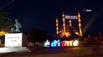 Selimiye'de 15 Temmuz anısına 'Birliğimiz daim olsun' mahyası