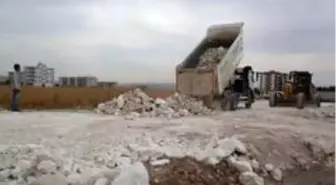 Haliliye'de yol yapım çalışmaları sürüyor