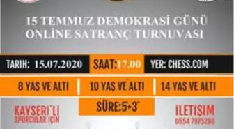 15 Temmuz Demokrasi Günü Online Satranç Turnuvası Tamamlandı