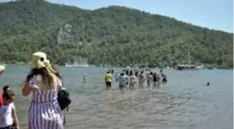 Kızkumu Plajı pandemiye rağmen rekor ziyaretçi ağırlıyor