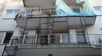 Kaynak makinesi balkon perdesini tutuşturdu