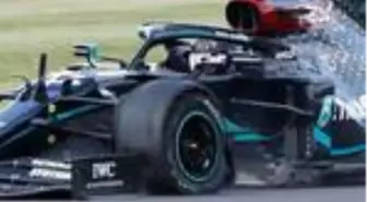 Formula 1'de inanılmaz yarış! Hamilton patlak lastikle yarışı kazandı