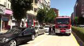 Çorum'da baca yangını