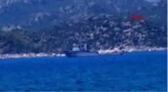 ANTALYA Türk fırkateyni yeniden Kaş'ta