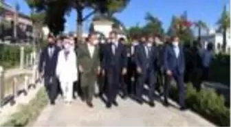 Bakan Kasapoğlu ve Bilal Erdoğan, 4'üncü Dünya Göçebe Oyunları'nın yapılacağı alanı inceledi
