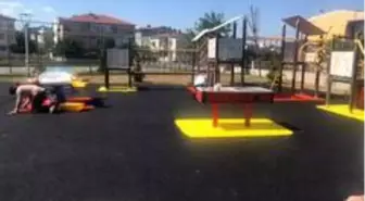 Ergene Masal Park'ın zemini yenilendi