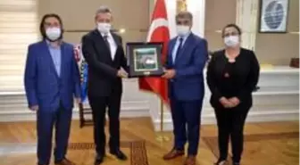 Vali Gürel, TUTAP Genel Başkanı Yıldız'ı kabul etti