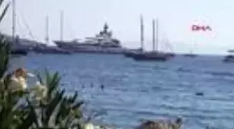 MUĞLA Kraliyet ailesinin dev yatı 'Al Lusail' Bodrum'a geldi