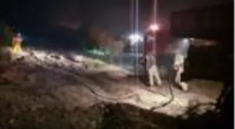 Soma'da çıkan orman yangınında bir mahalle boşaltıldı