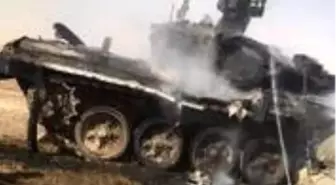 Rusya'da tank yanarak kül oldu